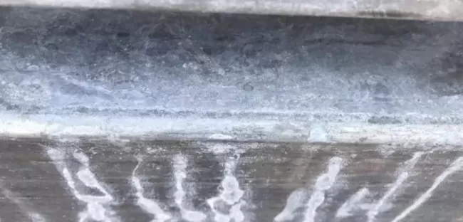 Гидроксид цинка на поверхности